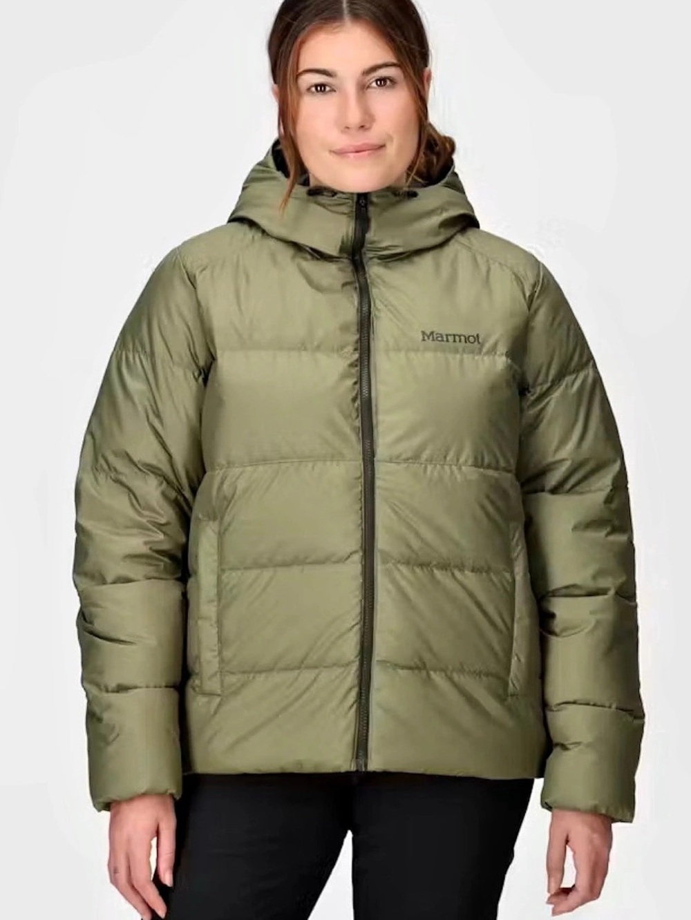 Marmot Guides Down Hoody Women's Down Puffer Jacket Green XL